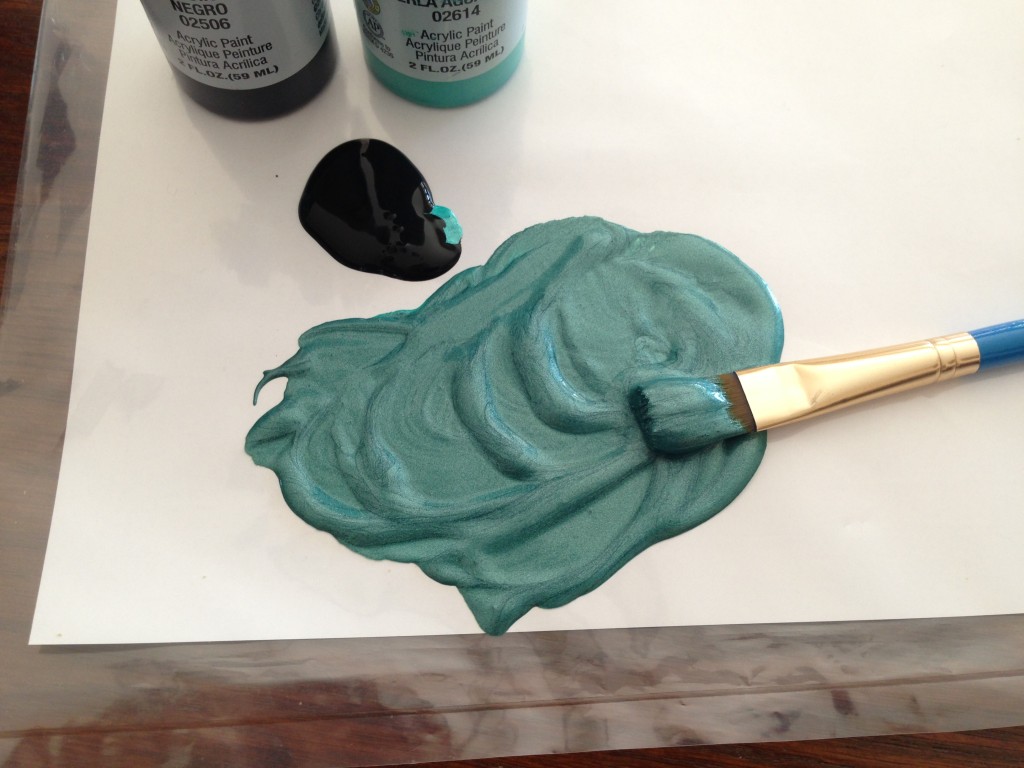 stenciled canvas project