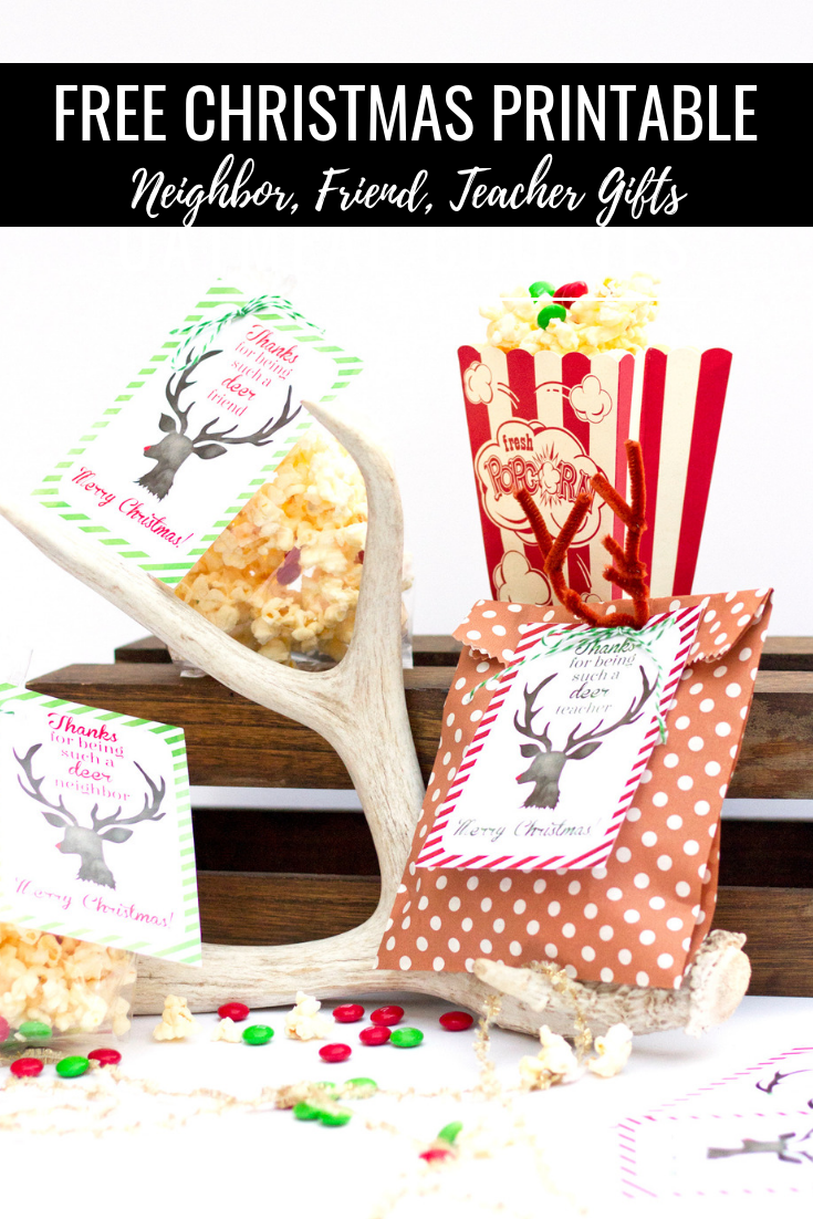 A Super Cute Free Deer Printable featured by Utah life and style blog, By Jen Rose