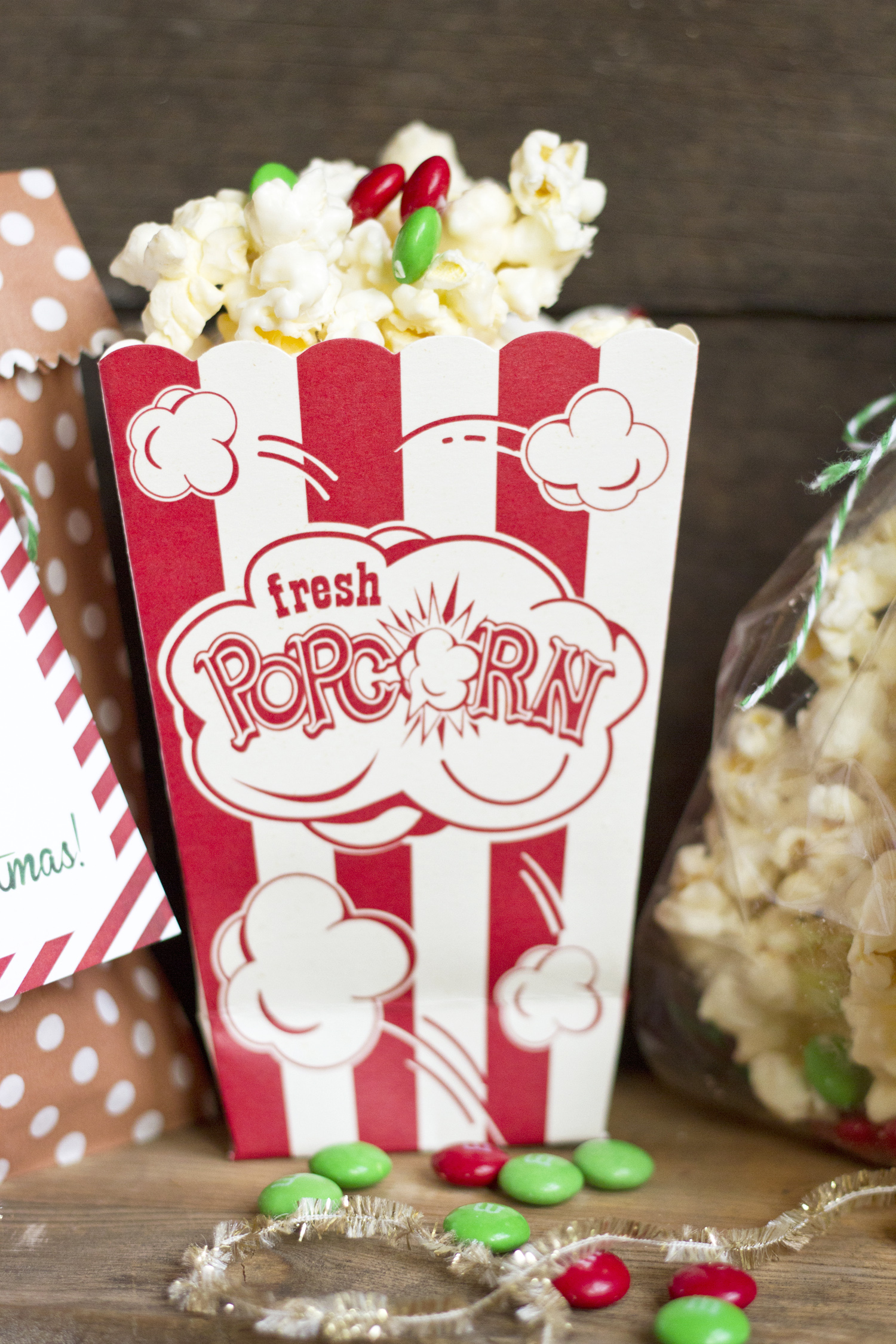 A Super Cute Free Deer Printable featured by Utah life and style blog, By Jen Rose: festive popcorn treats