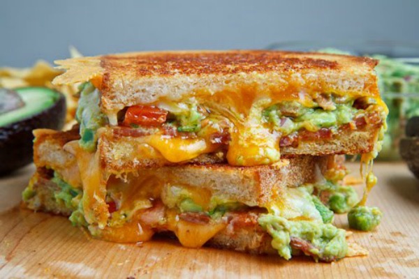 Bacon Guacamole Grilled Cheese Sandwich 