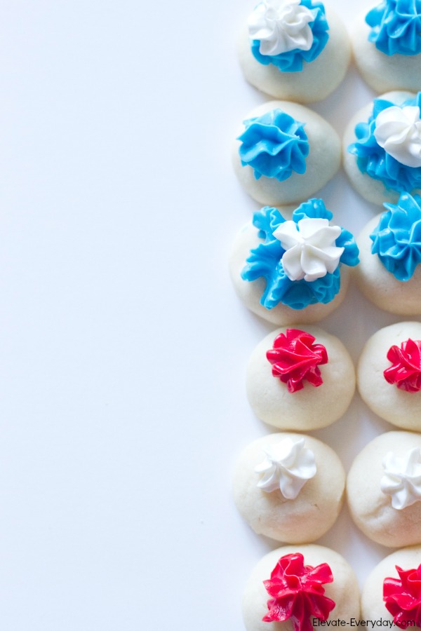 4th of July meltaway cookies