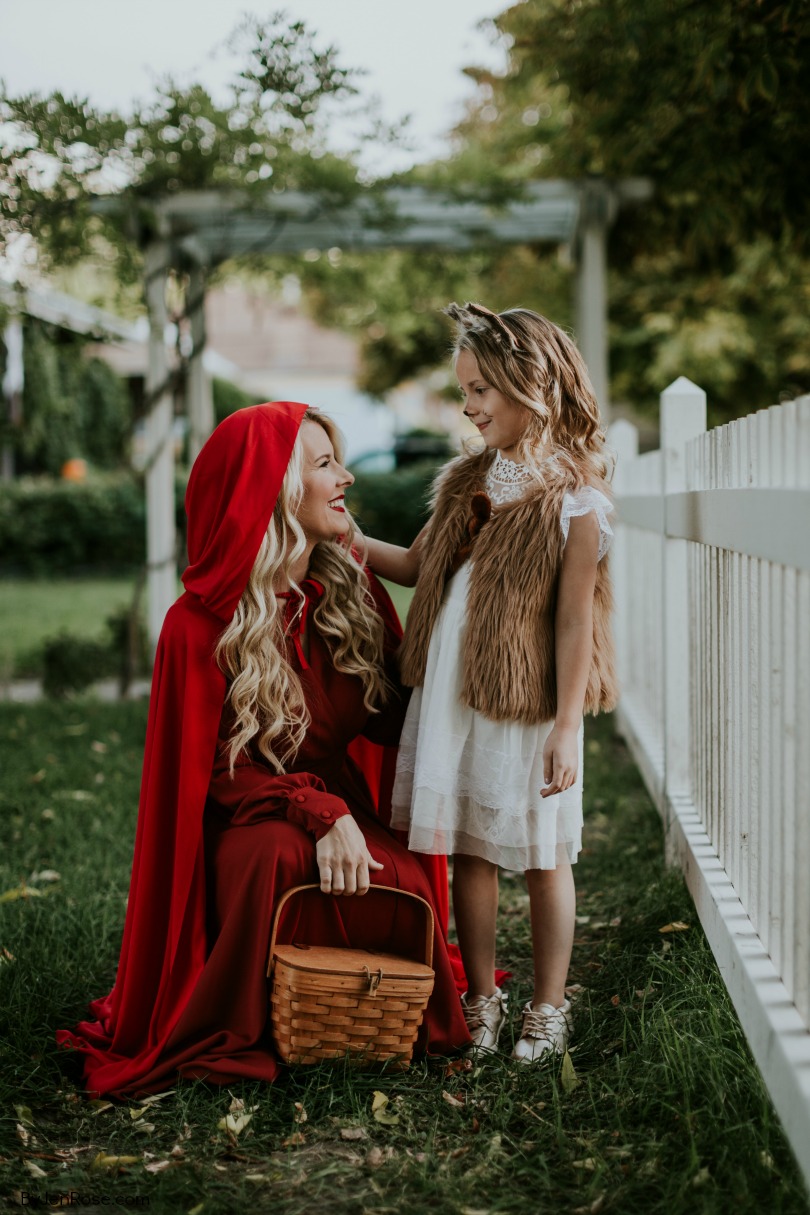 red riding hood and wolf costume