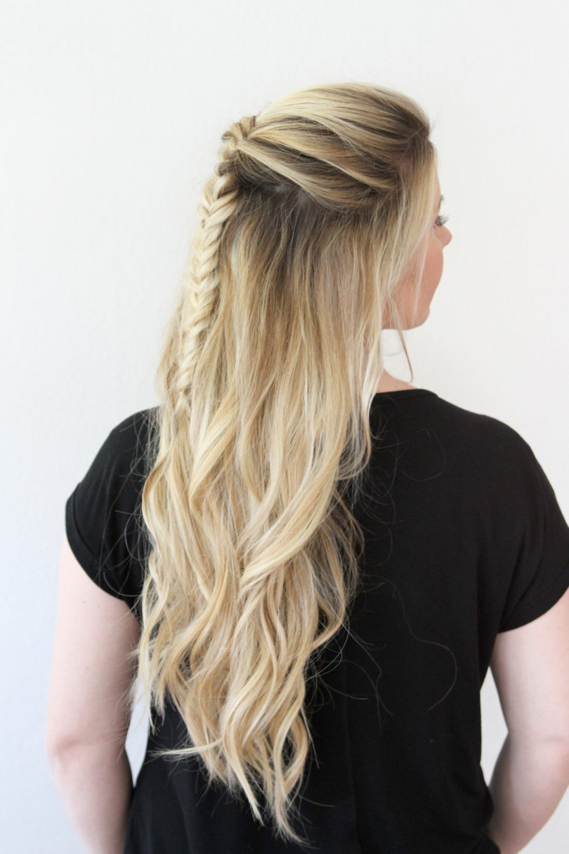 Fishtail Braid, perfect for spring & summer - Messy Fishtail Braid Tutorial by Utah style blogger By Jen Rose