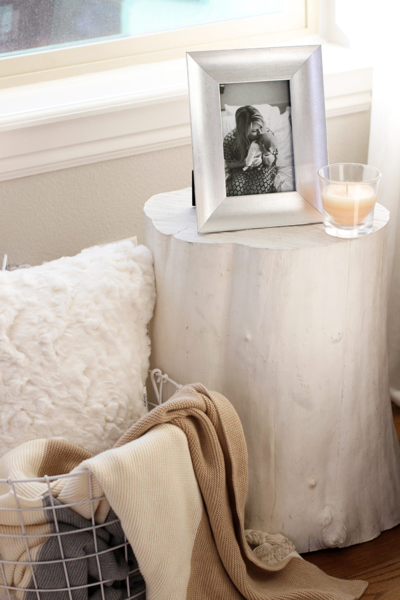 DIY Wooden Stump Table by Utah style blogger By Jen Rose