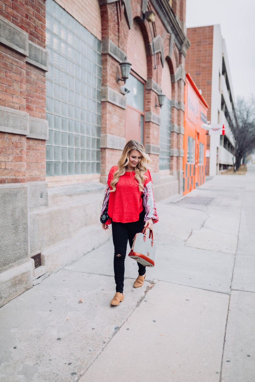 Dooney and Bourke Satchel by popular Utah style blogger By Jen Rose