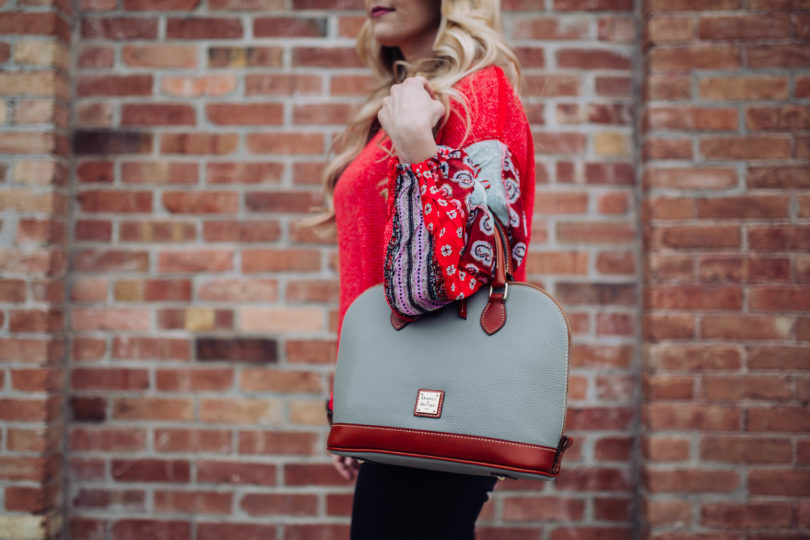 Dooney and Bourke Satchel by popular Utah style blogger By Jen Rose