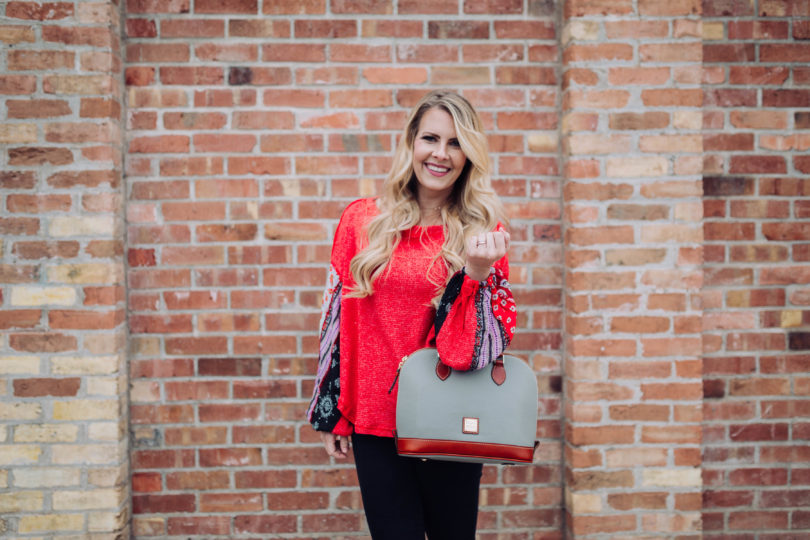 Dooney and Bourke Satchel by popular Utah style blogger By Jen Rose