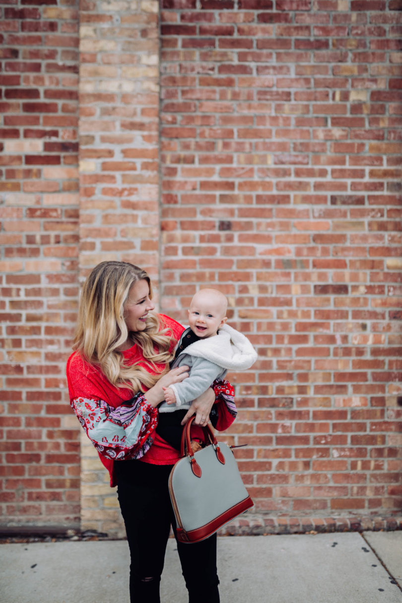 Dooney and Bourke Satchel by popular Utah style blogger By Jen Rose