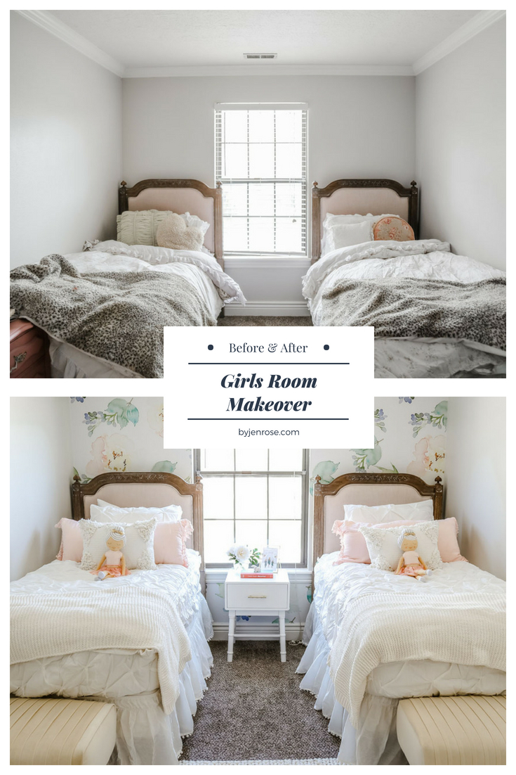 Girls Room Makeover with Before & After Pictures by Utah lifestyle blogger, By Jen Rose