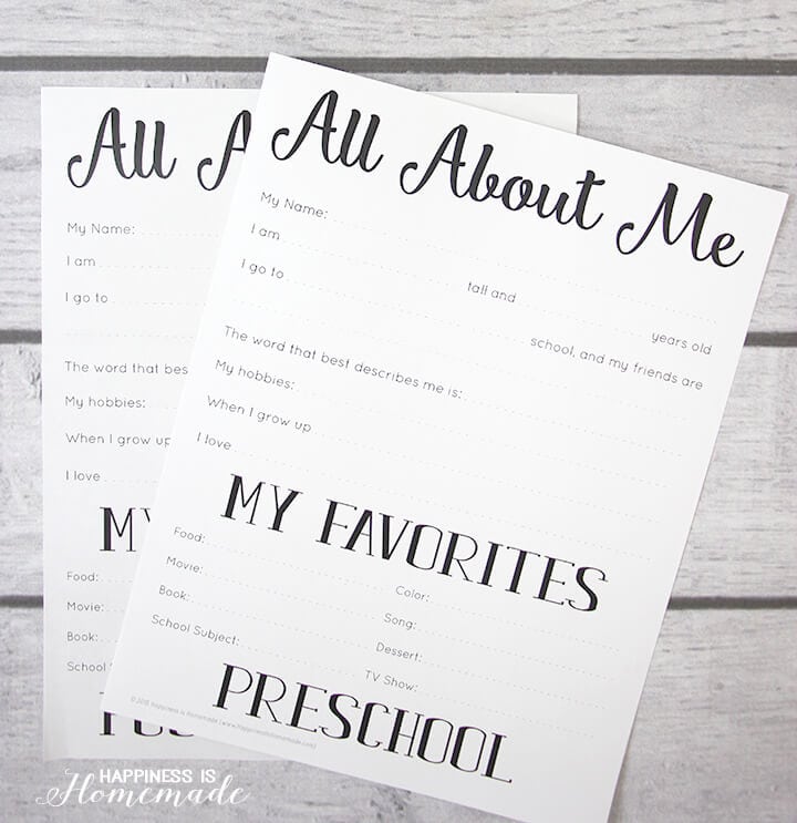 FREE back to school printables featured by US life and style blogger, By Jen Rose