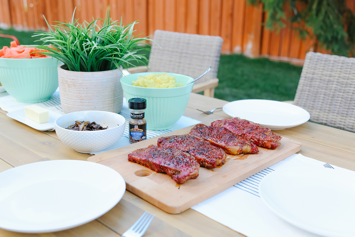 Grilled Montreal Steak Recipe with McCormick Seasoning featured by Utah lifestyle blogger, By Jen Rose